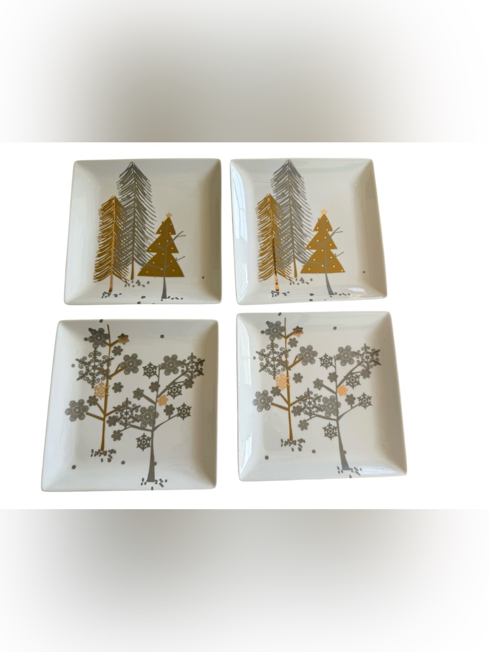 World Market Snowdrift Plates Set of 4
